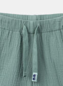 Shorts de Gaze de Algodão Verde-Água KLIMINAGE / 24E3PGR1BERG600