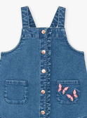 Vestido em ganga bebé menina ZAFLORIANE / 21E1BFB1CHSP269
