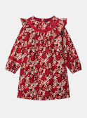 Vestido de bombazina floral LALOUNETTE / 24H2PFR2ROBF506