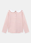 T-shirt estilo marinheiro cor-de-rosa em tubique KRIMETTE 1 / 24E2PFB1TML001