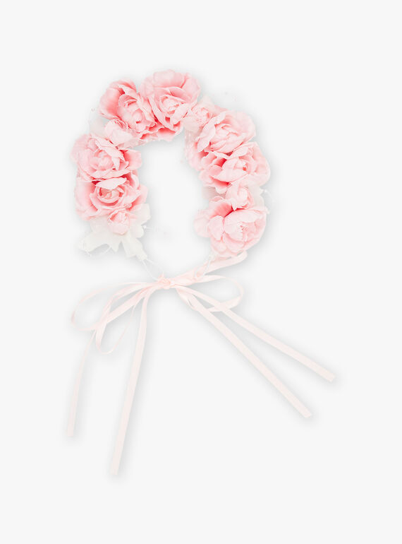 Coroa de flores artificiais rosa-maquilhagem FLUCROETTE / 23E4PFQ1ACDD319