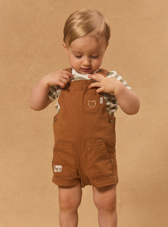 Brown SHORT DUNGAREES MAOMAR / 25E1BGO1SAC802