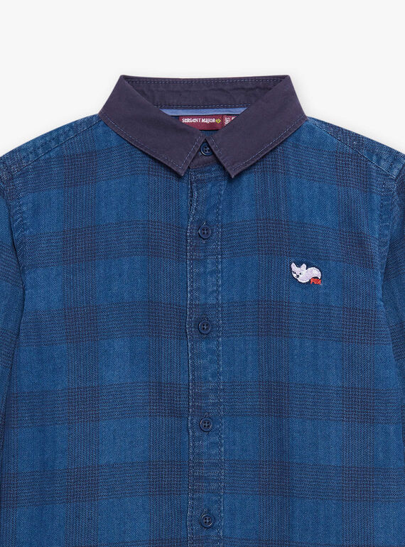 Camisa azul aos quadrados DACHEMAGE / 22H3PG51CHMC207