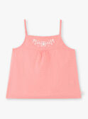 Camisola de alças rosa bordado floral ZUDOUETTE / 21E2PFT1DEBD313