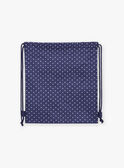 Mochila azul-marinho às bolas brancas FRYSAKETTE / 23E4PFL1BES070
