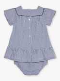 Vestido em seersucker com estampado de vichy FANONO / 23E1BFN1ROB070