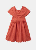 Vestido vermelho com bordados KROFORETTE / 24E2PFE1ROBE405