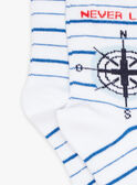 Meias às riscas azul-marinho e branco FOSOLAGE / 23E4PGC1SOQ000