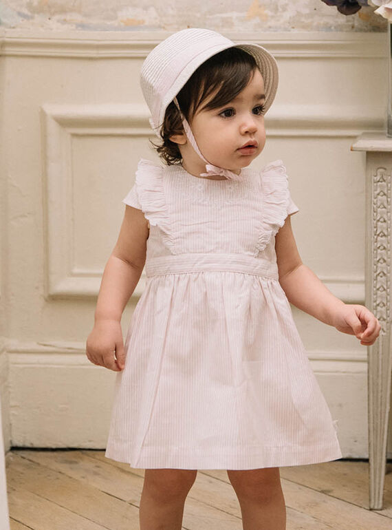Vestido de cerimónia e bloomer bebé menina CAJUSTINE / 22E1BFH1ROB301