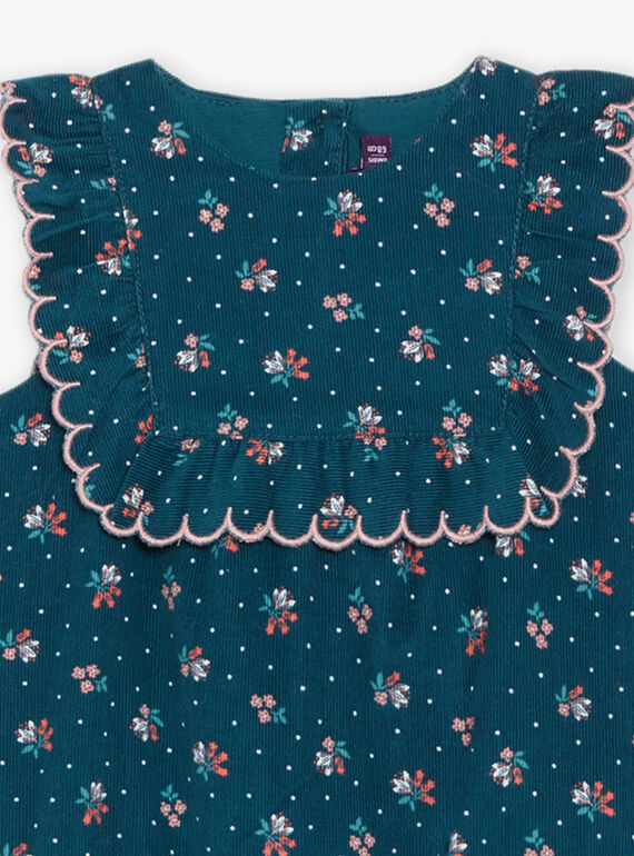 Babygro com estampado florido em bombazina DATAHIS / 22H1BFZ1BARG633