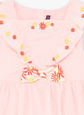 Vestido rosa sem mangas bordado menina TAYEKETTE / 20E2PFZ5ROB312
