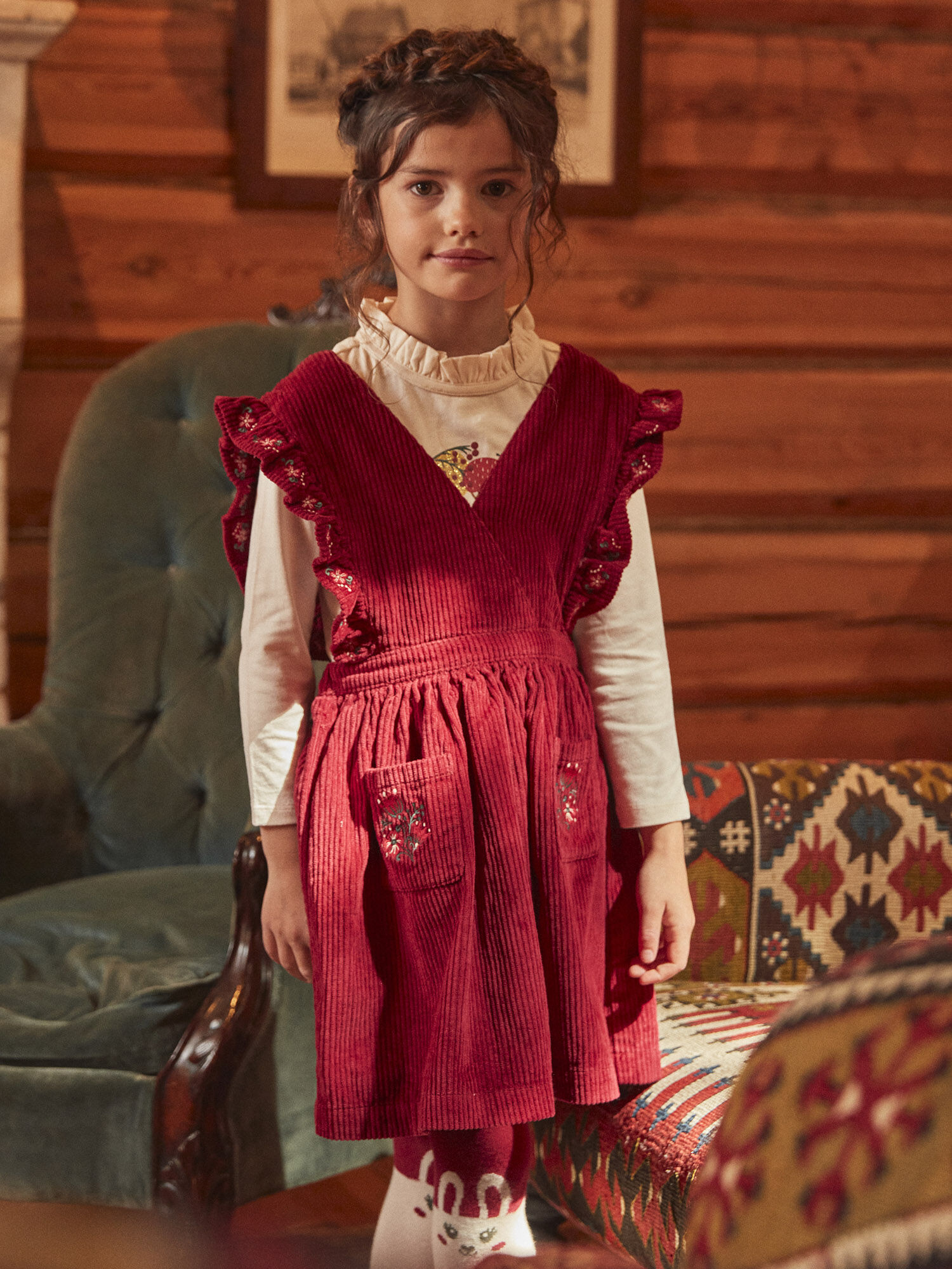 Vestido vermelho menina sales