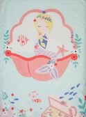 Conjunto de cama azul turquesa e rosa padrão sereia TIPARURSIR2 / 20EZEN71PLR213