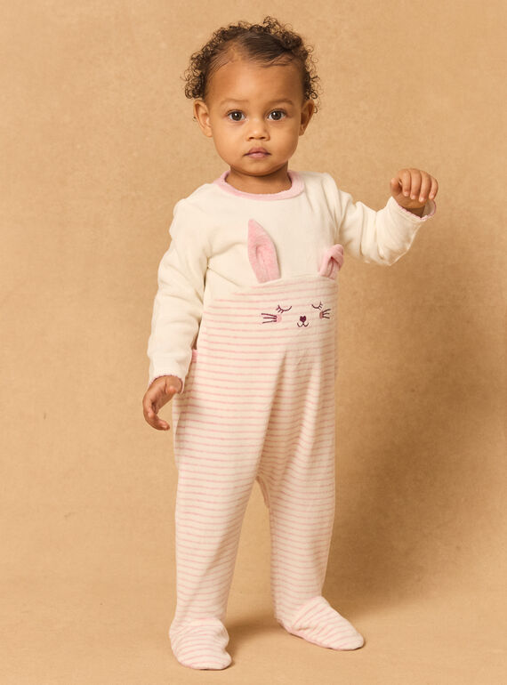 Babygrow de veludo coelho MEAMY / 25E5BFF1GRE001