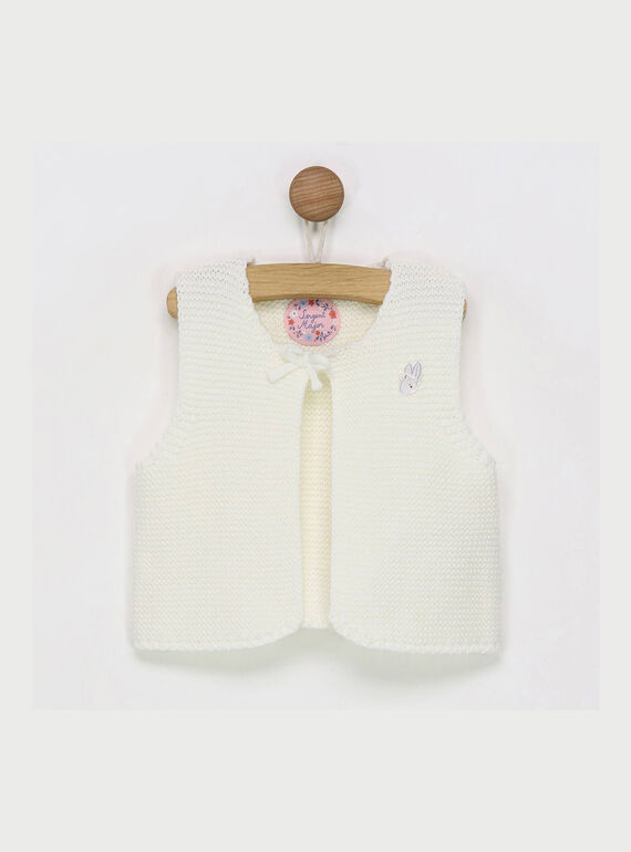 Cardigan sem mangas cru RABECKA / 19E1BF21CSM001