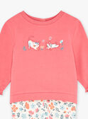 Conjunto pijama rosa em moletão raspado KECHARLIE / 24E5BF51PYJ308