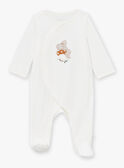 Babygro cru em veludo LORIK / 24H0NM11GRE001