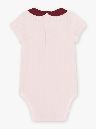 Body em algodão decorativo rosa-pálido bebé menina CAILANA / 22E1BF92BOD301