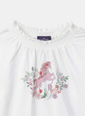 T-shirt com unicórnio e flores LADISHETTE / 24H2PFQ1TML001