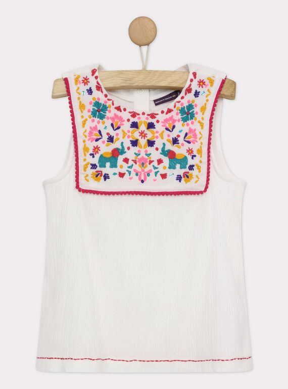 Camisa branca com bordados ROUBELETTE / 19E2PFM1CHE001