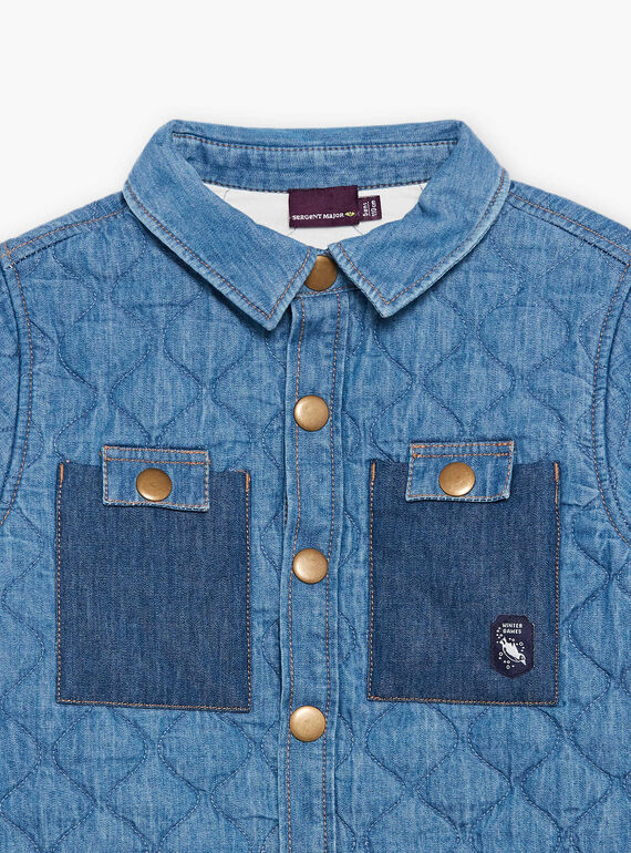 Sobrecamisa acolchoada de ganga DUQUILTAGE / 22H3PGY1SCHK005
