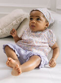 Body, bloomer e fita lilás com estampado de flores FORINE / 23E0CFT2ENSH700