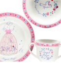 Kit refeição rosa e branco ROPASFILLE / 19EZLAX2KTR001