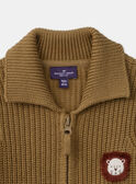 Cardigan de malha com fecho de correr e gola de polo MAARMAND / 25E1BG71GIL812