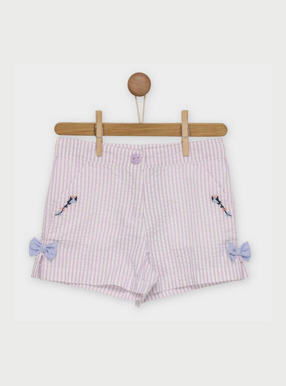 Calções branco e malva ROLINAETTE / 19E2PFD1SHO328