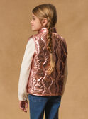 Pink copper SLEEVELESS JACKET MRODOETTE / 25E2PF31GTVK007