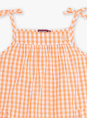 Vestido aos quadrados cru menina CHIVYETTE / 22E2PFM1RBS001