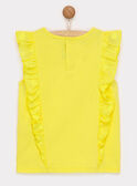 T-shirt mangas curtas amarelo RYESSETTE / 19E2PFS1TMC106