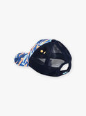 Boné azul com estampado tubarões FLYTOAGE / 23E4PGR1CHAC226