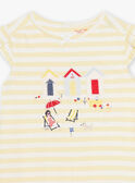Camisa de noite às riscas amarelo-sol menina CHOUTETTE / 22E5PF52CHN102