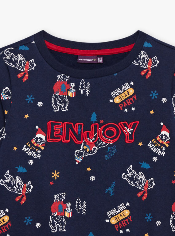 Sweat de mangas compridas com estampado de urso polar DUPOMAGE / 22H3PG61SWEC205