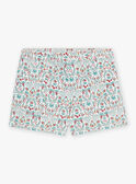 Calções de ganga com estampado florido menina CUISHOETTE / 22E2PFJ1SHO632