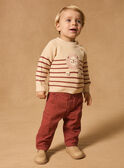 Camisola de malha às riscas com leão MAANTOINE / 25E1BG71PUL114