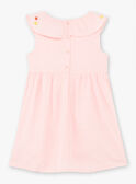 Vestido rosa sem mangas bordado menina TAYEKETTE / 20E2PFZ5ROB312