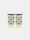 Meias Jacquard Flor Amarelo-Pálido KAULINE / 24E4BFR1SOQ103