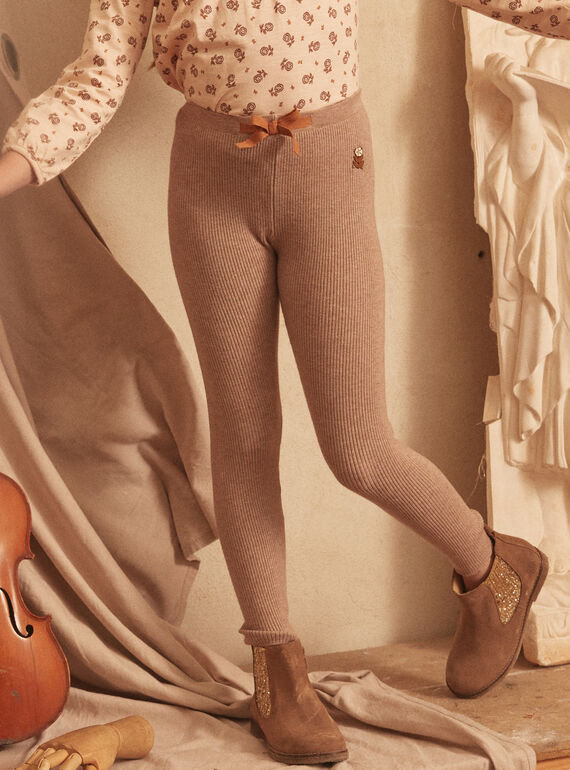 Leggings matizadas com laço LITRICETTE / 24H2PFK2LGA011