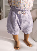 Body, bloomer e fita lilás com estampado de flores FORINE / 23E0CFT2ENSH700