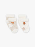 2 pares de meias cru LOLO / 24H0AM21SOQ001