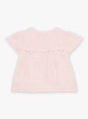 Blusa nude em dupla gaze de algodão FAURSULA / 23E1BFP1CHED319