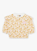 Camisola de fato de treino em tecido polar com estampado crú e florido FABABY / 23E1BF81JGH001