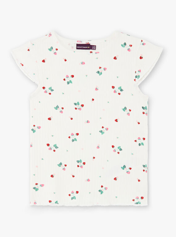 T-shirt branca estampado morango ZETIZETTE 2 / 21E2PFJ2TMC001