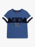 T-shirt azul-índigo menino CINOAGE / 22E3PGK2TMC703