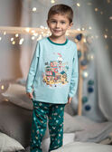 Conjunto pijama azul com padrão pirata menino CAPIRAGE / 22E5PG45PYJC215