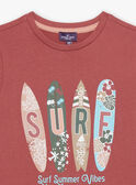 T-shirt com padrão surf FISURFAGE / 23E3PGD2TMC303