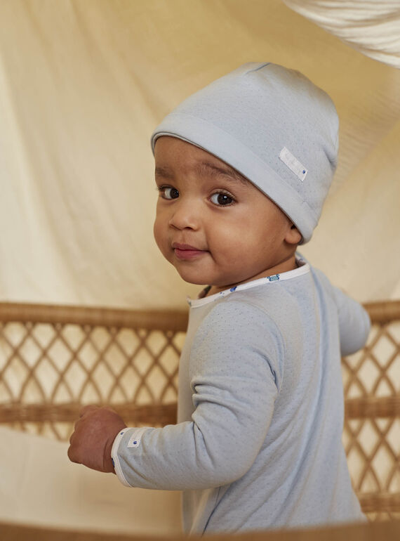 Babygro polvo bebé em tubic azul e gorro recém-nascido menino COLE_B / 22E0NGI1GREC227