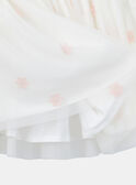 Saia de tule branca com flores cor-de-rosa KRISTETTE 1 / 24E2PFB1JUP001